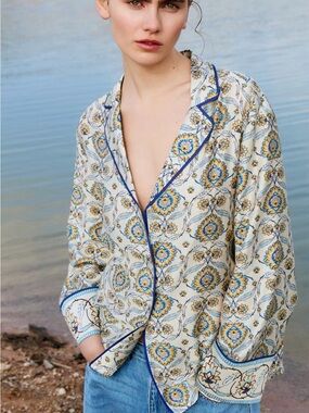 H and M poplin resort shirt